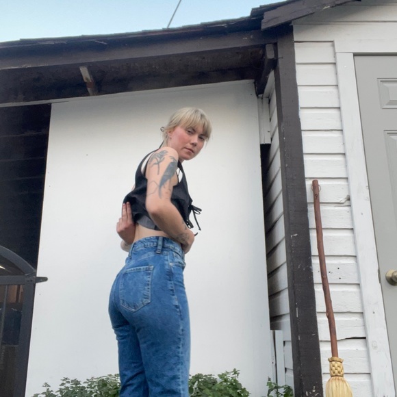 Dark wash high waisted jeans - Picture 3 of 3